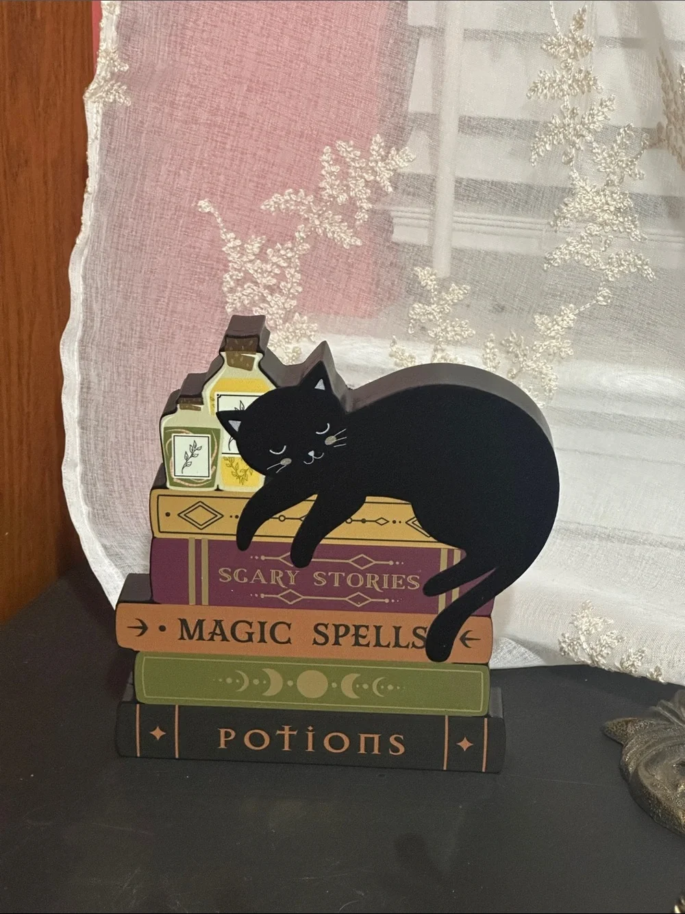 Eccolo Halloween black cat table decor
